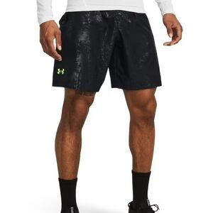 Men's Under Armour Woven Emboss Shorts, Black, Size 2XL, NWT